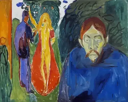 Jealousy By Edvard Munch Paint by Number