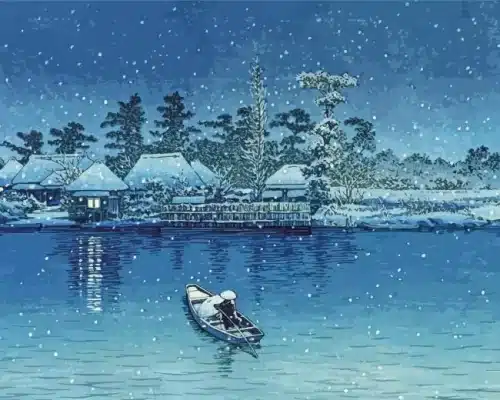 Ushibori Hasui Kawase Paint by Number