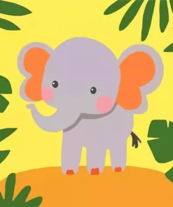 Little Elephant Paint by Number