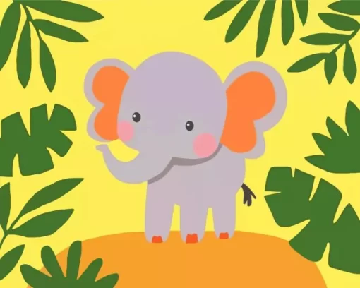 Little Elephant Paint by Number