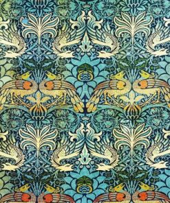 Peacock and Dragon William Morris Paint by Number