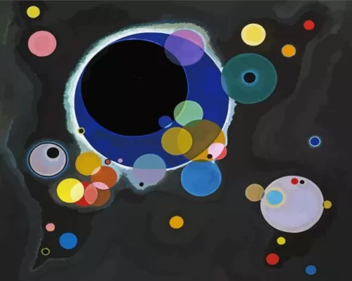 Several Circles Paint by Number