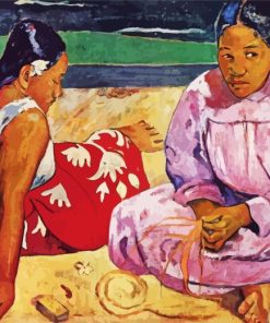 Tahitian Women on the Beach Paint by Number