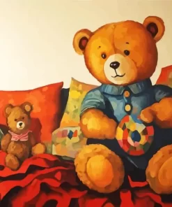 teddy bears art paint by number