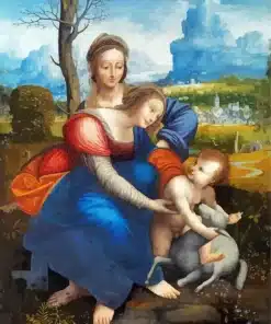 The Virgin and Child with Saint Anne Paint by Number