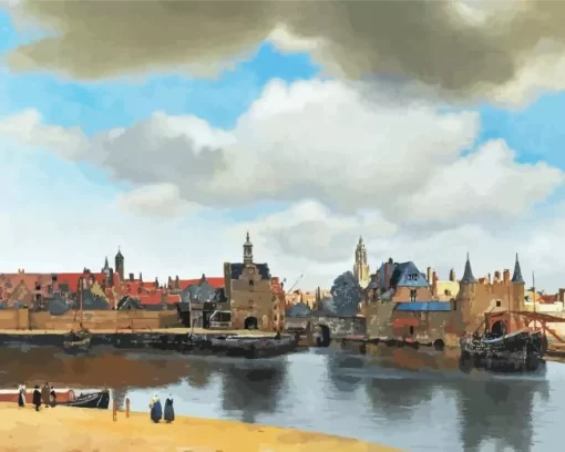 View of Delft Paint by Number