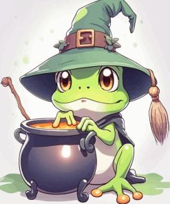 Witch Frog Paint by Number