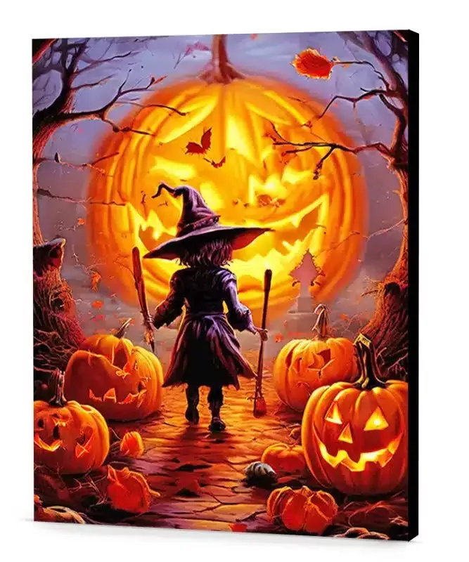 Jack o Lanterns Halloween halloween paint by numbers