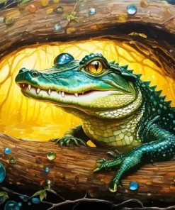 Alligator Art Paint by Number