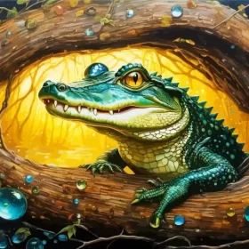 Alligator Art Paint by Number