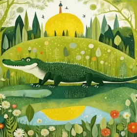 Alligator Art Paint by Number