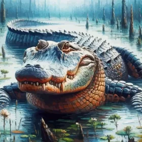 Alligator Paint by Number