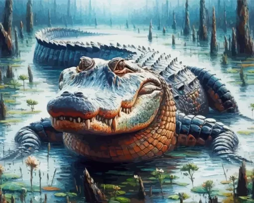 Alligator Paint by Number