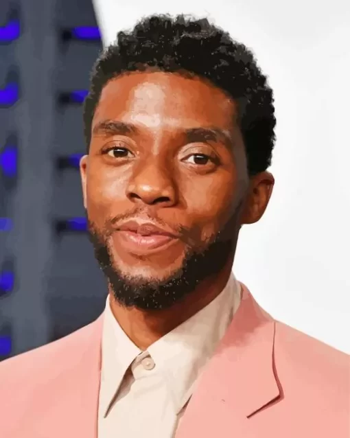 The American Actor Chadwick Boseman Paint by Number