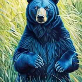 American Black Bear Art Paint by Number