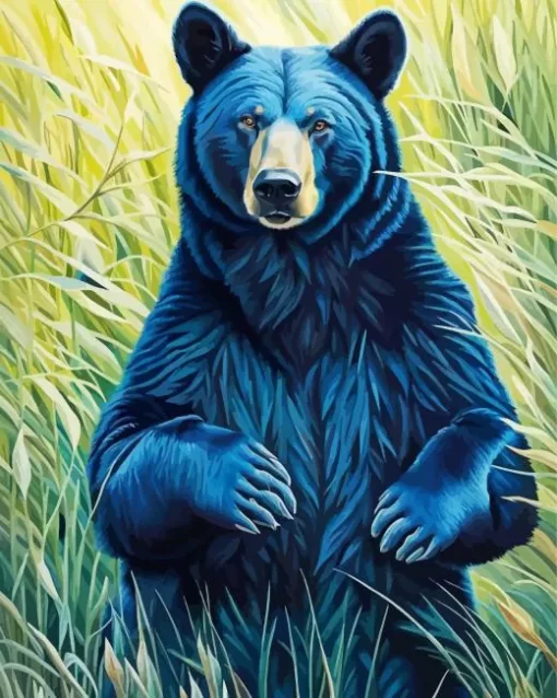 American Black Bear Art Paint by Number