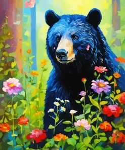 American Black Bear Paint by Number