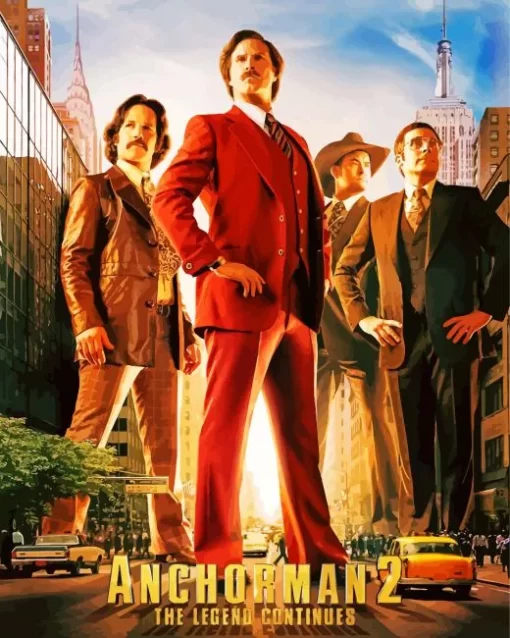 Anchorman 2 The Legend Continues Paint by Number