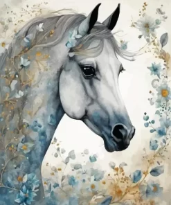 Arabian Horse Art Paint by Number