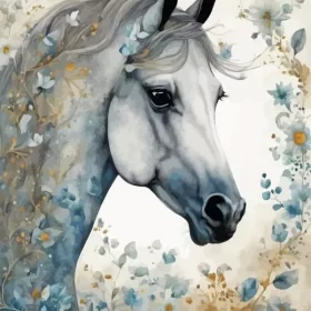 Arabian Horse Art Paint by Number