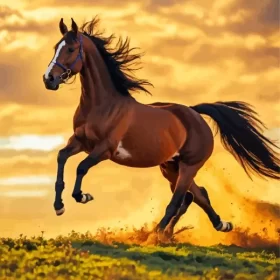 Brown Arabian Horse Paint by Number