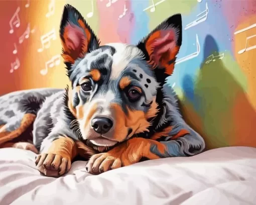 Australian Cattle Dog Paint by Number