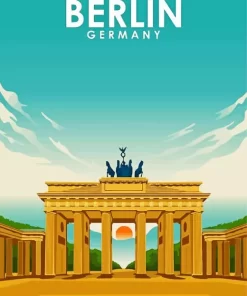 Berlin Germany poster paint by number