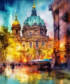 Berliner Dom Art paint by number