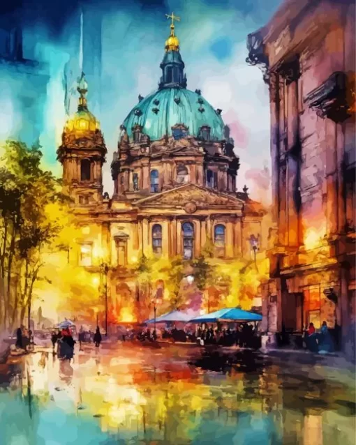 Berliner Dom Art paint by number