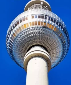 Berliner Fernsehturm tower paint by number