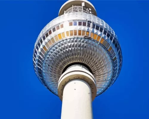 Berliner Fernsehturm tower paint by number