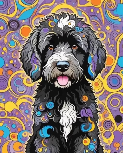 Bernedoodle Animal Paint by Number