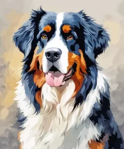 Bernese Mountain Paint by Number