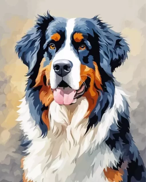 Bernese Mountain Paint by Number