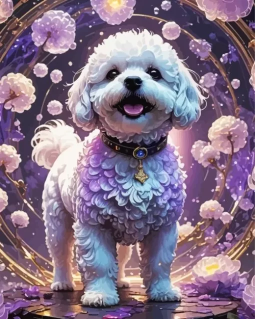 Bichon Frise Art Paint by Number