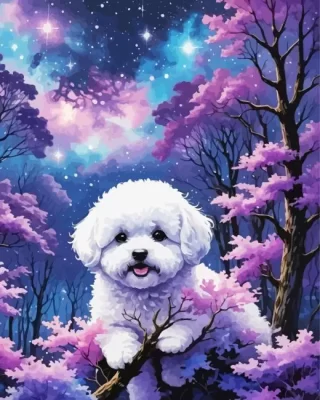 Bichon Frise Art Paint by Numbers 