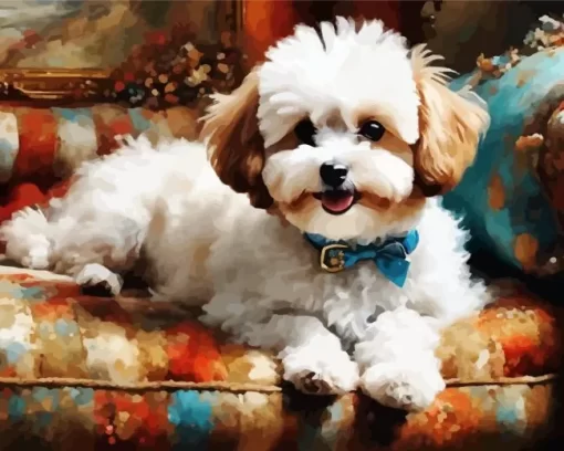 Bichon Frise Pet Paint by Number