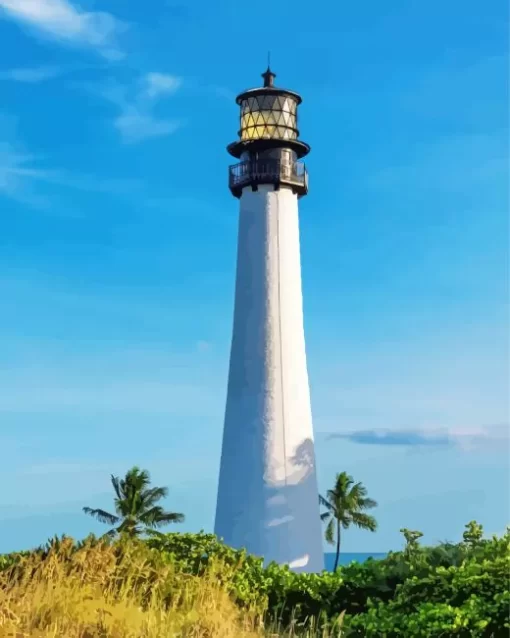 Bill Baggs State Park Lighthouse miami paint by numbers