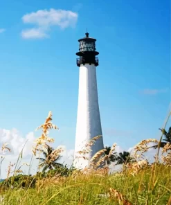 Bill Baggs State Park Lighthouse paint by number