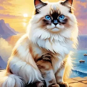 Birman Cat Paint by Number