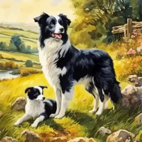 Border Collies Paint by Number