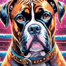 Boxer Dog Animal Paint by Number