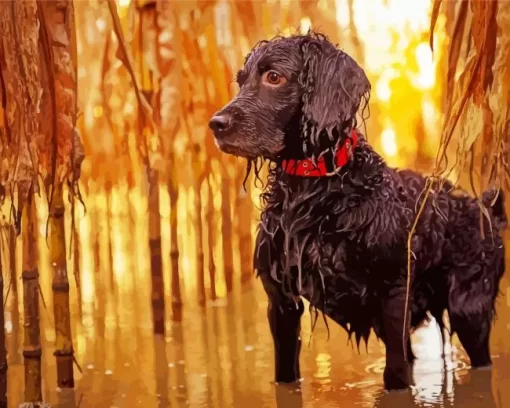 Boykin Spaniel Paint by Number