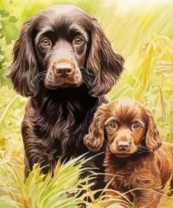 Boykin Spaniel Puppies Paint by Number