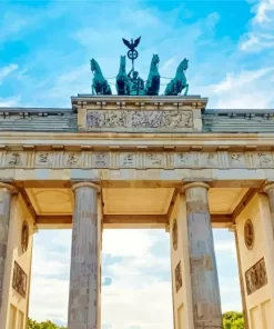 Brandenburg Gate paint by number