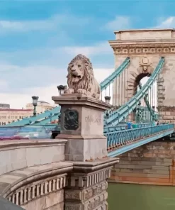 Budapest Chain Bridge paint by numbers