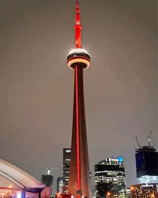 CN Tower toronto paint by numbers