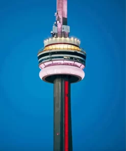 CN tower at night paint by numbers