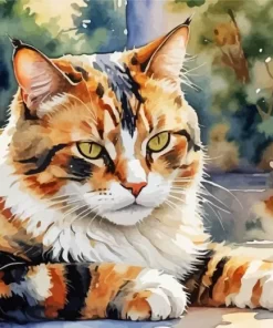 Calico Cat Art Paint by Number