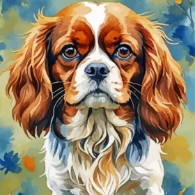 Cavalier King Charles Spaniel Art Paint by Number